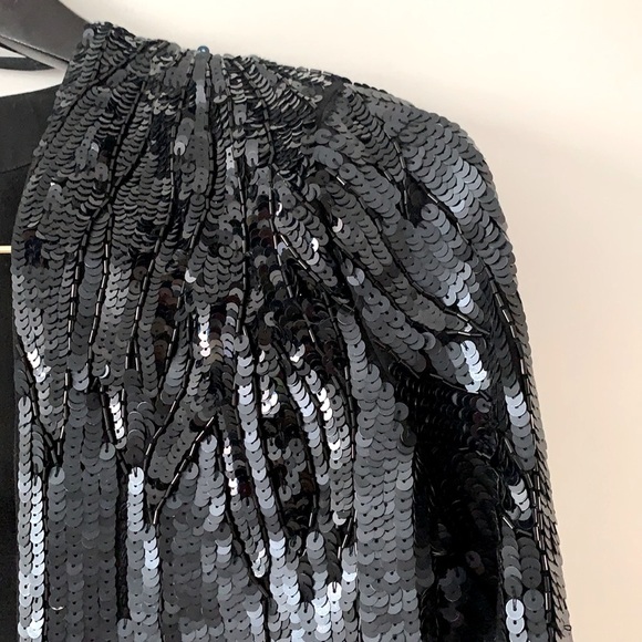 Matt & Shiny sequin formal cropped cardigan top - Picture 2 of 8